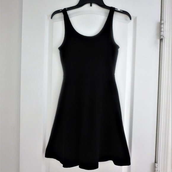 EXPRESS Dresses & Skirts - EXPRESS Black Skater Dress Scoop Neck & Back
